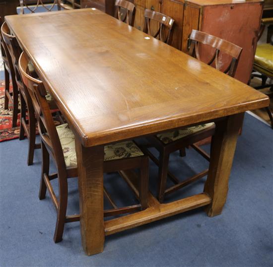 A French farmhouse table W.220cm